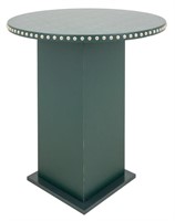 Modern Green Faux Leather High Top Table