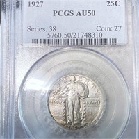 1927 Standing Liberty Quarter PCGS - AU50