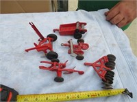 Lot of 5 Die Cast Red Implements