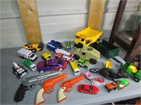 Misc Kids Toy Lot,Trucks,Guns,Bugs Etc