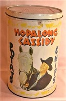 Hop Along Cassidy Potato Chip Tin, Copyright Wm.