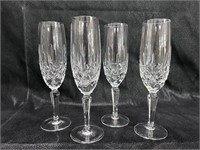 Gorham Lady Anne Crystal - 4 Fluted Champagne