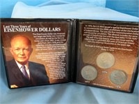 Last Three Years Eisenhower Dollars Coin Set
