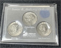 Set Of 1979-P,D,S S.B. Anthony Dollar