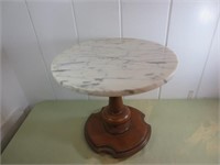 18" Diameter Marble Top Table