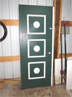 (2) Wood Doors - Measures Approx. 32 3/4W x 80T -