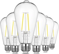 NEW $34 6PK LED Edison Dusk/Dawn Light Bulbs