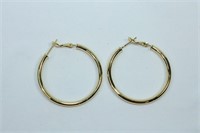 Golden Hoop Earrings