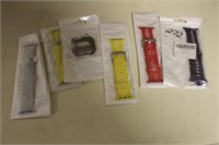 LOT OF FIVE NEW APPLE WATCH BANDS