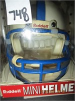Riddell Mini Helmet Colts-Signed