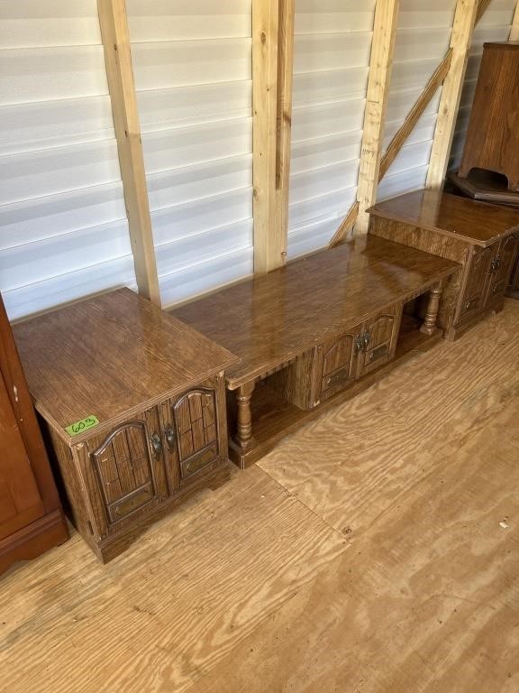 Coffee table and two matching end tables