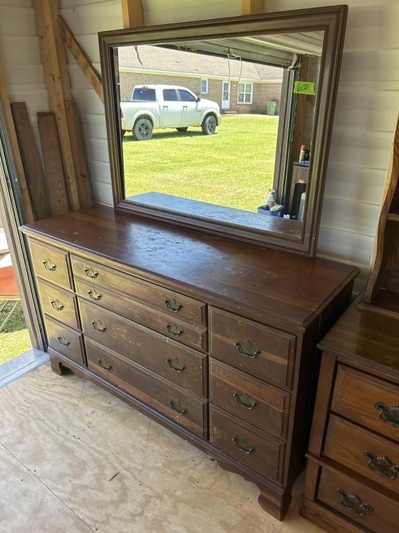 Dresser with mirror