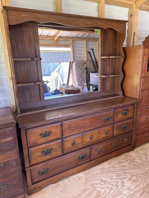 Dresser with mirror