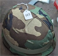Vietnam Era US Issued Helmet w/ Liner & Camo