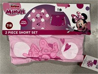 Disney Minnie 7/8 Girl's 2pc Short Set
