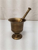 Old Brass Mortise and Pestle