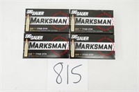 80RNDS/4BOXES OF SIG SAUER MARKSMAN 223REM 77GR OT