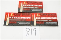 60RNDS/3BOXES OF FORT SCOTT 6.5CM 130GR TUI