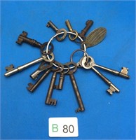 Nice Key Ring Of Antique Skeleton Keys