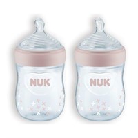 NUK Simply Natural Tinted Bottle, 5 Oz, 2 Pack,
