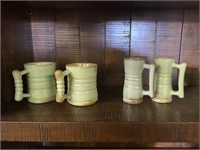 Frankoma Prairie Green Mugs & Juice Cups