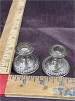 Lapierre sterling silver waited candlestick