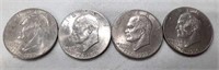 4 - 1776-1976 Bi-Centennial Ike Dollar Coins