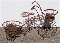 Wrought Iron Bicycle Planter Stand