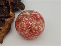 Large L. Henry Blown Glass Paperweight 1928
