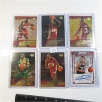 Lebron James Cards and Justin James Signed