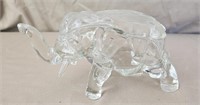 Vintage Glass Elephant Candy Dish