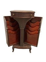 Antique mahogany music cabinet