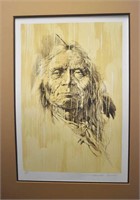 Maher Morcos "Indian II" Lithograph S&N