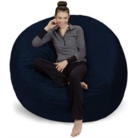Sofa Sack Bean Bag Chair Cover, 6-Feet, Navy