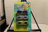 New Speedo 3 pack kids goggles