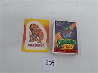 1988 Topps Dinosaurs Attack Set & Stickers