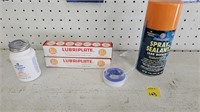 Thread sealant, lubricate lubricant, spray