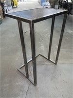 Stainless Steel end/side Table. Approx. 16” x 12”