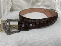 Twisted X Leather Belt Sz 38