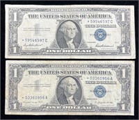 1957 & 1957 A $1 Silver Certificate Star Notes