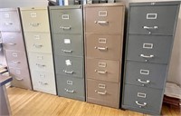 Lot of Metal File Cabinets