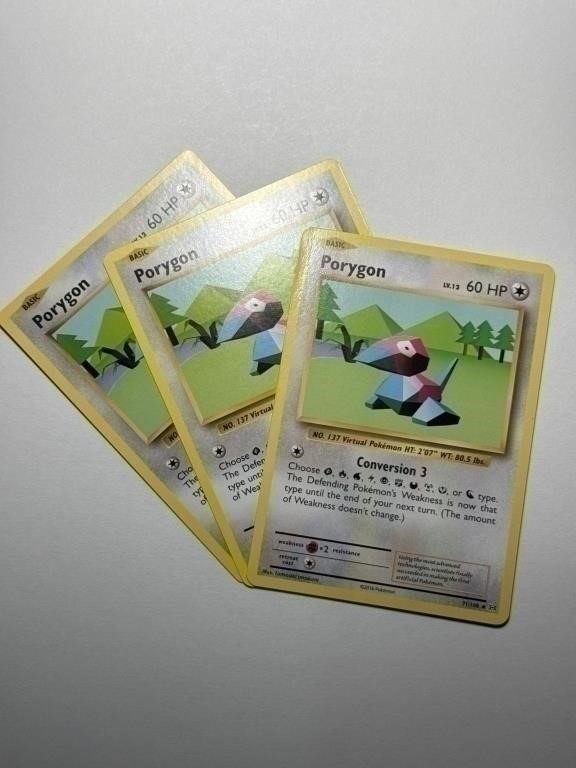 3 Pokémon TCG Porygons XY Evolutions 71/108!