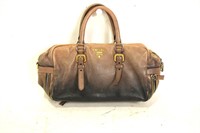 Prada Black/Brown Bowler Handbag