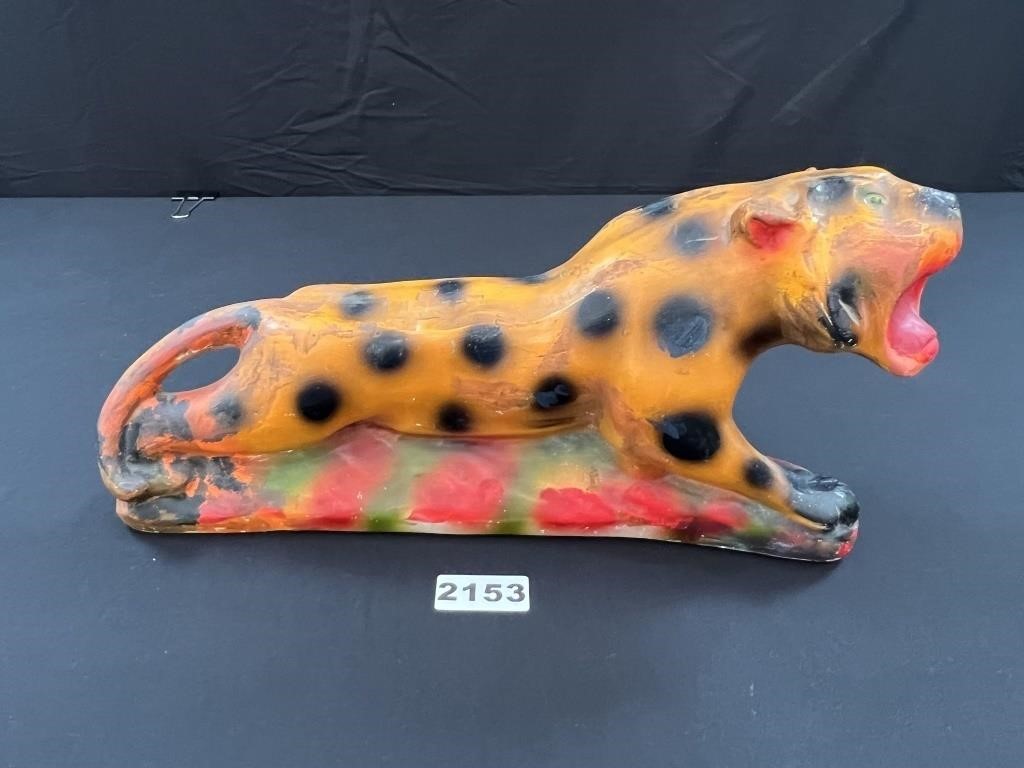 Large MCM Chalkware Leopard