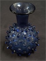 Hobnail glass vase