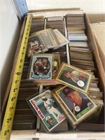 Basketball and baseball cards mostly in