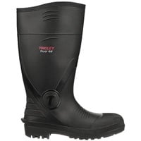 Tingley Unisex Plain Toe Rain Boot, Black, 11 US M