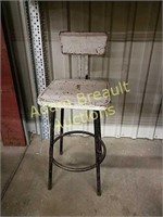 Vintage 38 inch metal stool