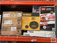 8 pcs mix items; assorted Bootz, DeWALT, Toro,