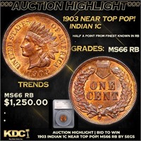 ***Auction Highlight*** 1903 Indian Cent Near TOP